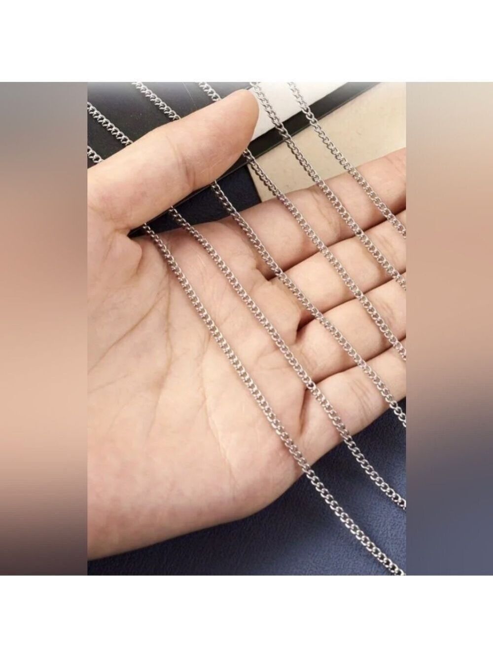 Chain-Stainless Chain Curb style, 2.5mm - Picture 3 of 4